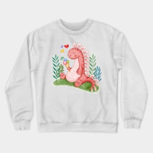 Baby Dinosaur Watercolor Crewneck Sweatshirt